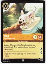 Bolt Dependable Friend 18/204 Archazia's Island Disney Lorcana