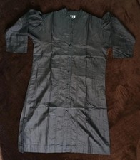 Elegant Indian Black Kurti Handmade Womens Knee-Length Kameez