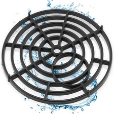 Black Drain Cover (7 175mm) Diameter Plastic Outdoor Drain Cover To Stop Leaves