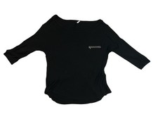 Blusa Minimalista Oscura Academia Avant Garde Negra Fluida Detalle Único Cremallera 2X