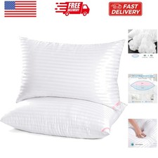 Hotel Collection Bed Pillows for Sleeping 2 Pack Queen Size  Pillows for Side ...