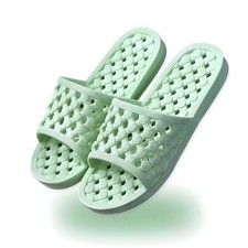 Shower Shoes Quick Drying Slippers for Women Men, 6.5-7 Women/5-5.5 Men Green
