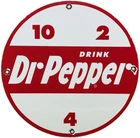 VINTAGE DR PEPPER  PORCELAIN SIGN GAS STATION PUMP PLATE DEW PEPSI OIL COCA COLA