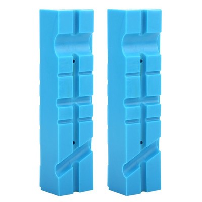 2pcs Multi-Groove Magnetic Soft TPU Bench Vise Magnetic Pad For DIY Crafts New