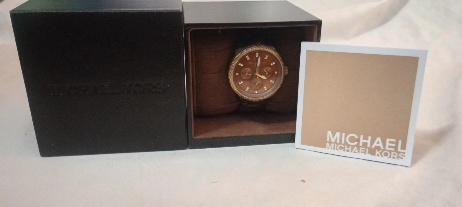 Orologio Michael Kors Jet Set Ritz donna 37mm finta tartaruga MK 5038 batteria nuova