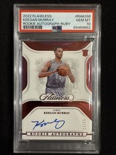 2022 Flawless Keegan Murray Rookie Auto Ruby /15 RC PSA 10 Pop 1