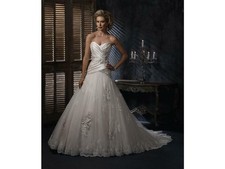 Wedding Gown (size 12) Maggie Sottero / Haute Couture "Isadora"