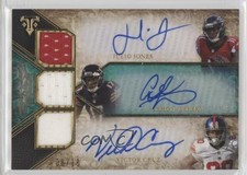 2014 Triple Threads Relic Trios Emerald 8/18 Julio Jones Alshon Jeffery Auto 0g4