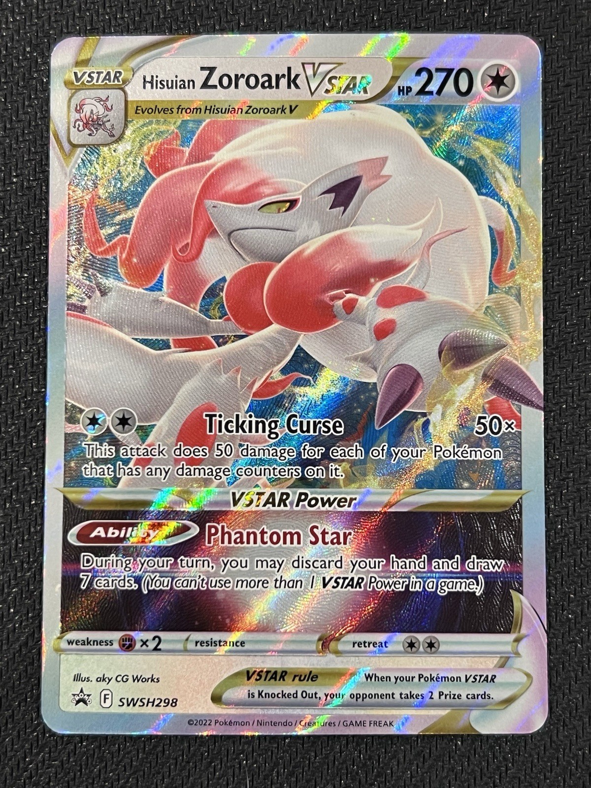 Hisuian Zoroark Vstar SWSH298 Black Star Promo Pokémon TCG