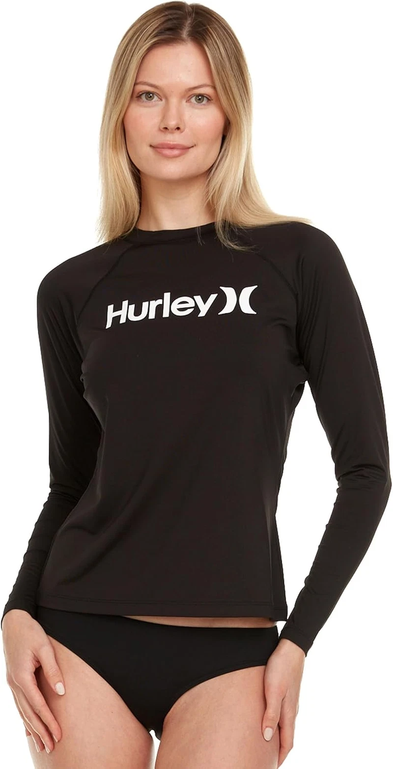 Hurley Womens Long Sleeve Rash Guard Swim Shirt UPF 50+ UV Protection Quick Dry
Opens in a new windo