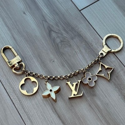 Louis Vuitton Fleur de Monogram Taschenanhänger Kette Gebraucht Original Acce...