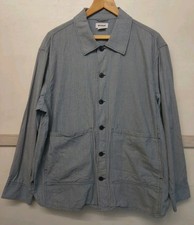 Weekday - Utility Chore Carpenter Overshirt Jacket - L - Railroad Stripe