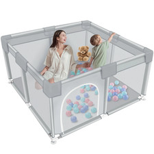 50 Inch Large Baby Playpen Safety Play Yard Kids Activity Center For Toddlers