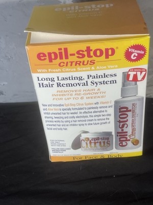 Epil-Stop Citrus Hair Removal System As Seen On Tv With Citrus And Aloe Vera