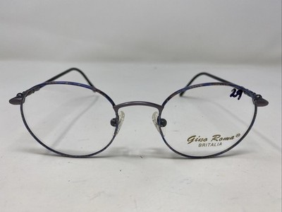 Gino Roma Italy MERCEDES C4 47-19-135 Violet Demi Full Rim Eyeglasses Frame KO69