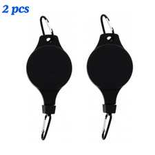 2x STRONG RETRACTABLE HANGING BASKET PULLEY Pull Down Hanger Hook Easy Reach