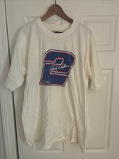Vintage 90s NASCAR Rusty Wallace T-Shirt 2 Men  s Size XL Miller Time Beer