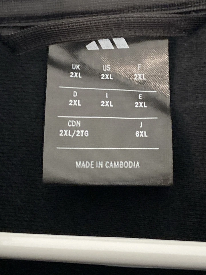 Blusa de pista Adidas masculina 3 listras tricot tamanho XXL - Preto e branco - Imagem 4 de 4