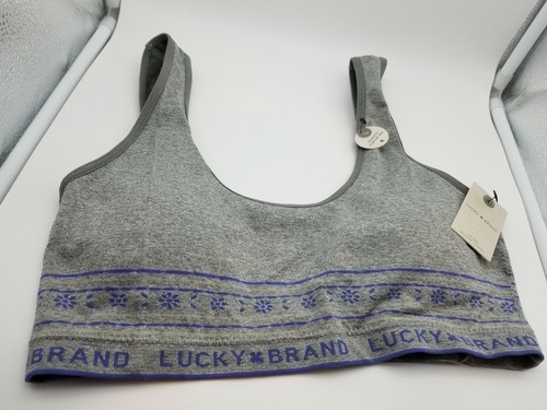 Sports Bra Gray/Blue Seamless Comfort 