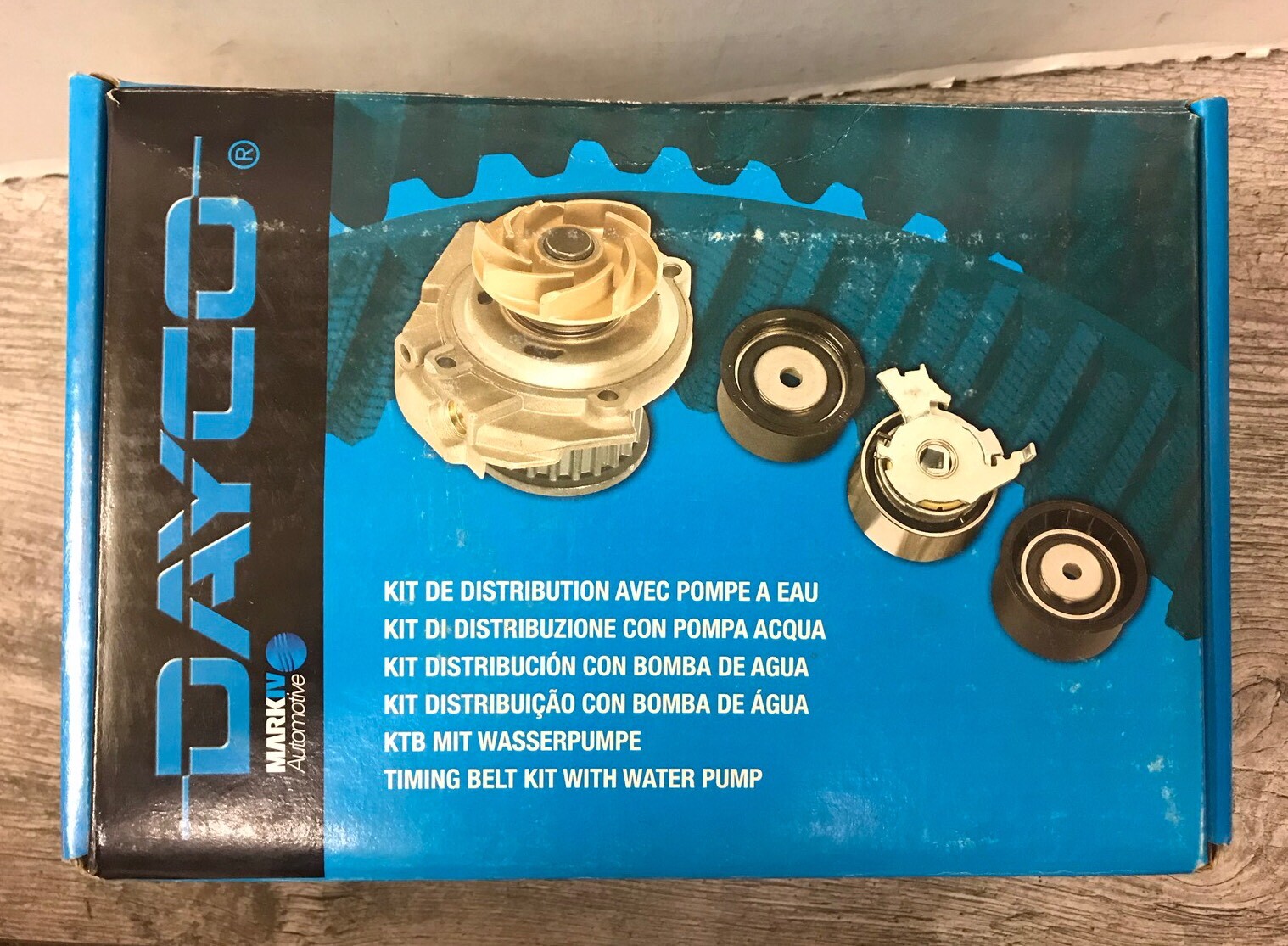 Distribution Dayco KTBWP1730 avec pompe à eau haute performance Opel