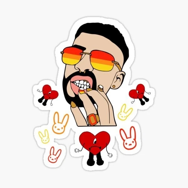 Bad Bunny Vinyl 3" Sticker, waterproof | eBay