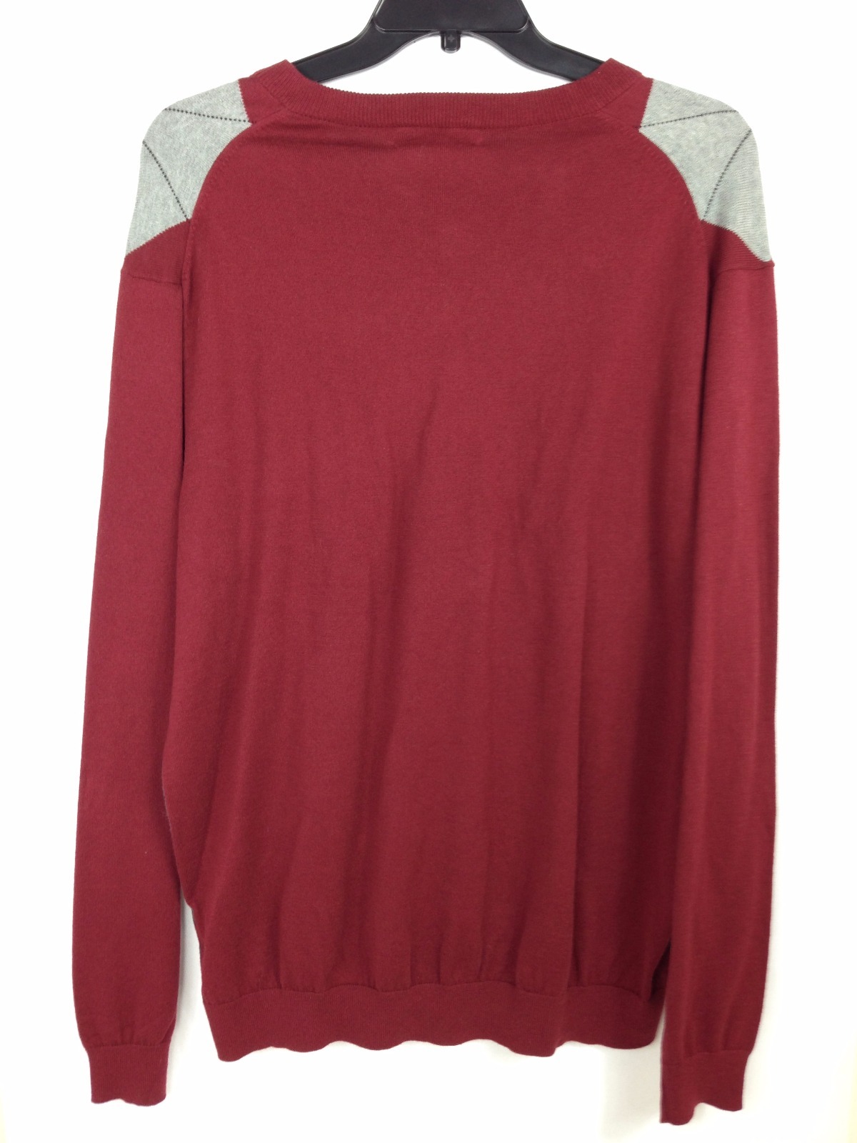Pull Homme Roundtree & Yorke - Col V - Taille XLT (Big & Tall) - Rouge - 100% Coton Neuf