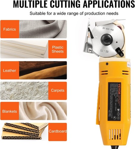 70W Electric Cloth Cutting Machine with Safety Features - Ideal for Workshops - Picture 8 of 11