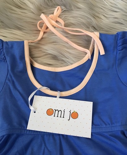 Girls Omi Jo Well Dressed Wolf french blue Dancer Dress Sea Size 12 Months NWT - Picture 3 of 12