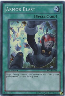 Yugioh Rüstungsexplosion ORCS-DE053 Super Rare 1. Auflage LP