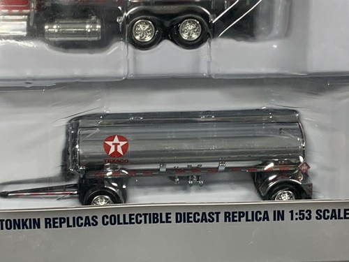 TEXACO Peterbilt 388 Chrome Tanker with Pup Tank Trailer Tonkin 1:53 Precision - Picture 7 of 9