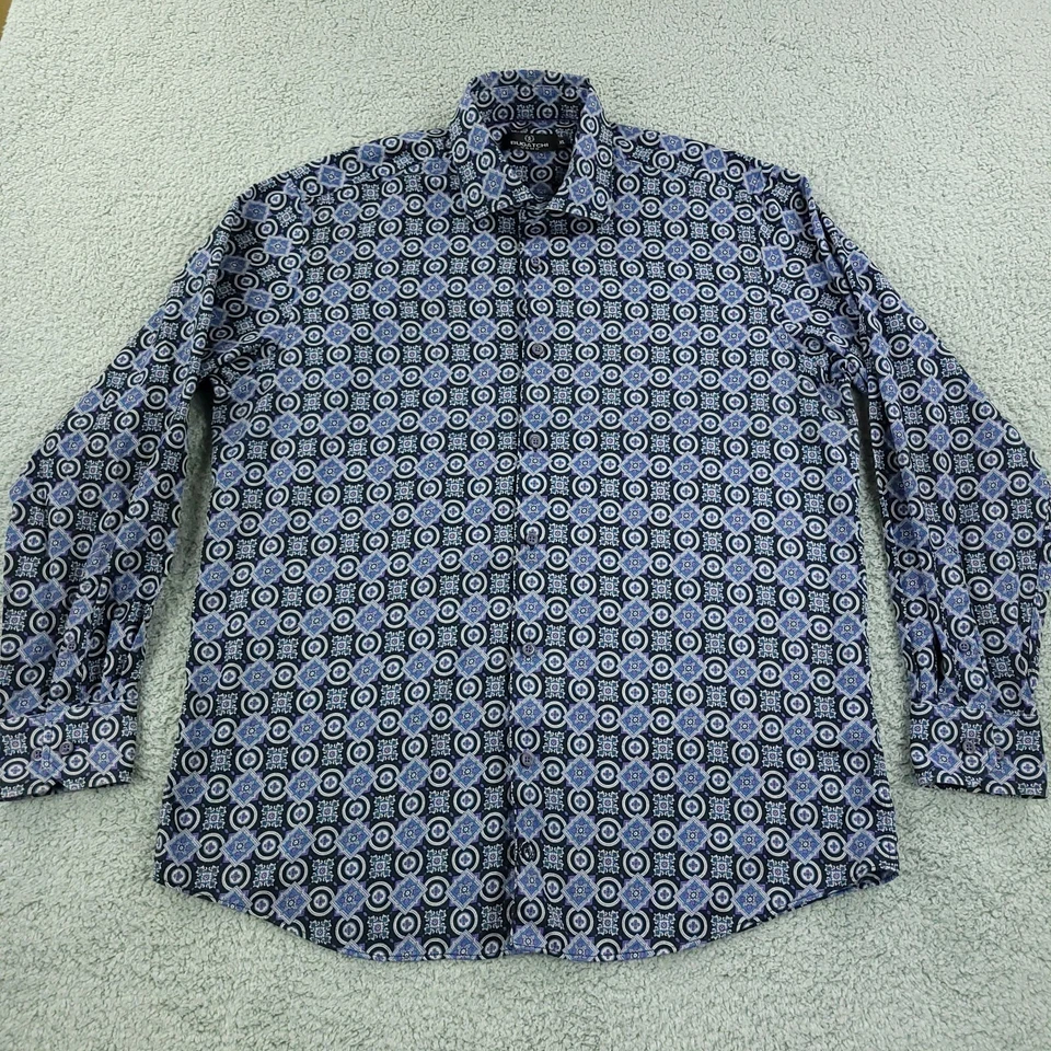 Bugatchi Shirt Mens Large Purple Abstract Business Office Casual - Image 3 of 4