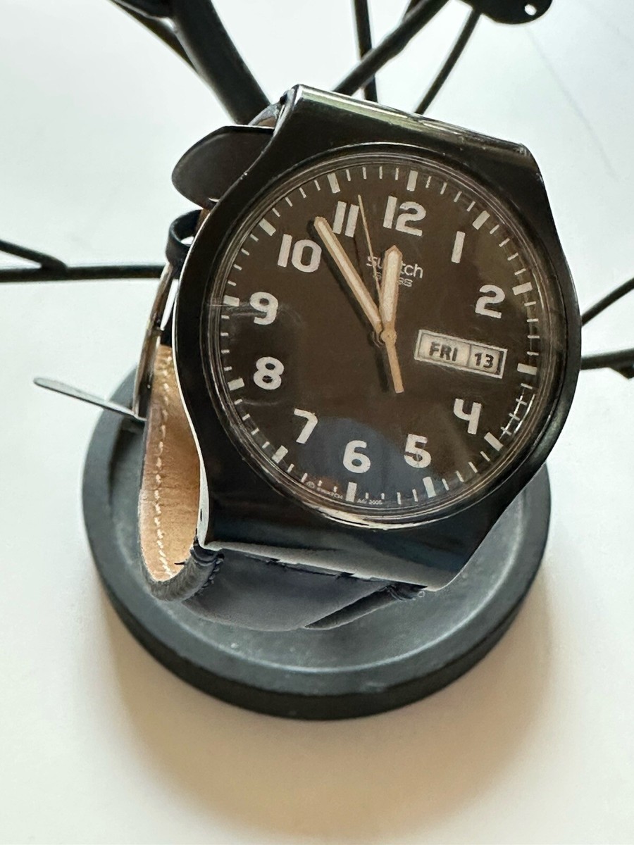 Swatch watch with leather band needs new battery Swatch | Accessories | Swatch Watch With Leather Band Needs  main image 4