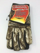 Huntworth Striker L/XL Midweight Gloves - Real Tree Camo Waterproof - New