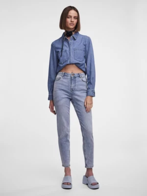 PIECES Kesia High Waisted Ankle Length Mom Jeans - Bild 1 von 4