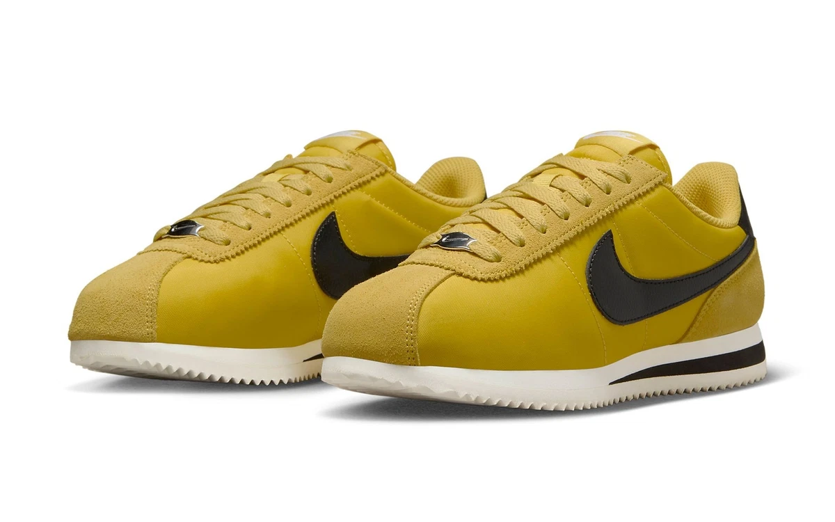 Nike cortez womens yellow sale