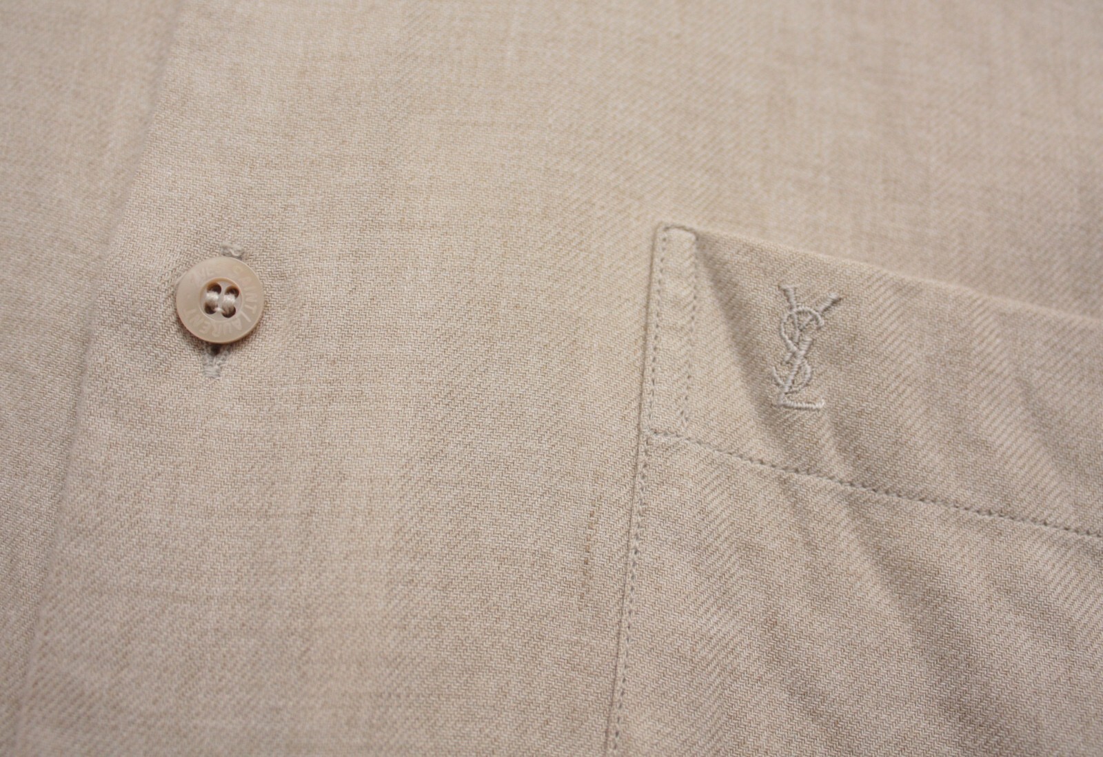 Camicia Yves Saint Laurent vintage beige L S