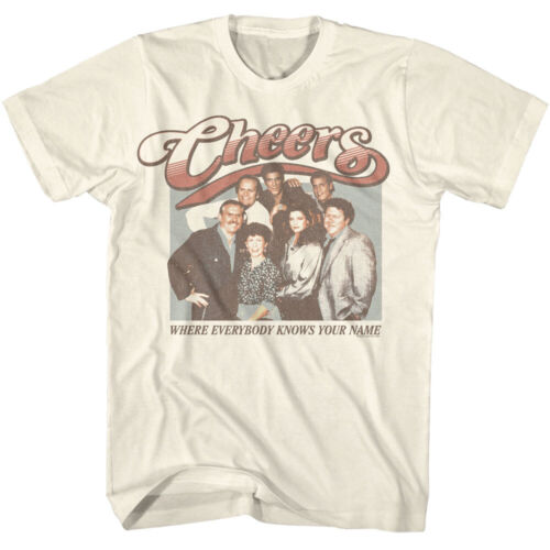 Cheers TV Show Where Everybody Knows Your Name Cast Photo Men's T Shirt - Picture 5 of 6