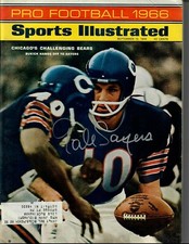 Gale Sayers Signed 1st cover Sports Illustrated 9/12/66 Autograph Magazine Bears