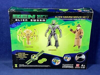 NEW Ben 10 - ALIEN SWARM MOVIE SET 1 - Queen VALIDUS Nanomech 4 Action  Figures