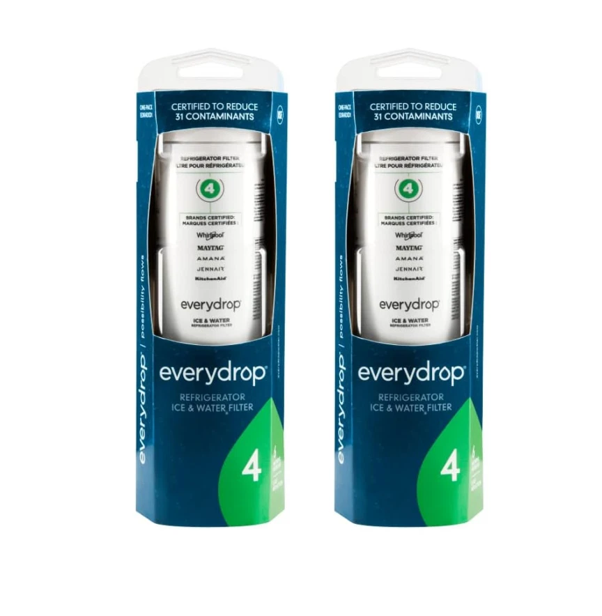 Every D²rop by 2 Pack Ice and Water Refrigerator Filter 4 ED²R4RX²D1 Sealed NEW Every D²rop by 2 Pack Ice and Water Refrigerator Filter 4 ED²R4RX²D1 Sealed NEW