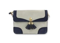 Urban Energy Cross Body Purse Clutch Handbag Pocketbook Putty & Navy Urban Energy Cross Body Purse Clutch Handbag Pocketbook Putty & Navy