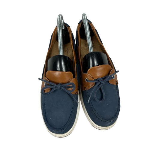 Croft & Barrow Womens Navy/Brown Boat Shoes Size 7.5 Medium - Picture 6 of 8