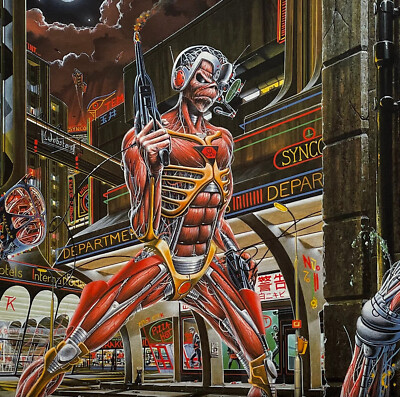 NEAR MINT! Vtg 1986 IRON MAIDEN Album SOMEWHERE IN TIME Vinyl 1ST