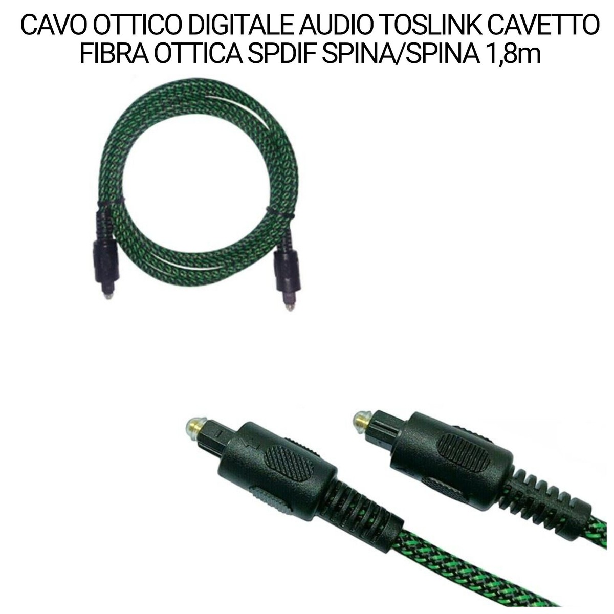 Splitter Audio In Fibra Ottica 1 Ingresso Maschio 2 Uscite Femmina Toslink – Per TV, PS5, Xbox, Home Theater E Soundbar - 3