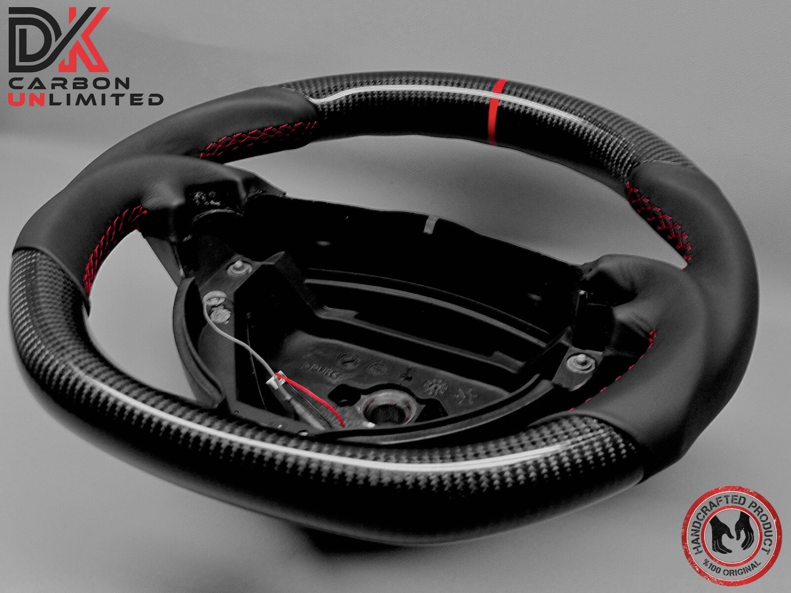 Mercedes SLR 722 McLaren Thick Flat Bottom Red Ring Napa Carbon Steering Wheel