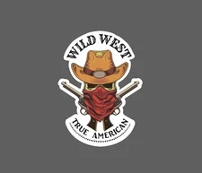 Wild West Sticker True American Waterproof Native Country Western Gift NEW