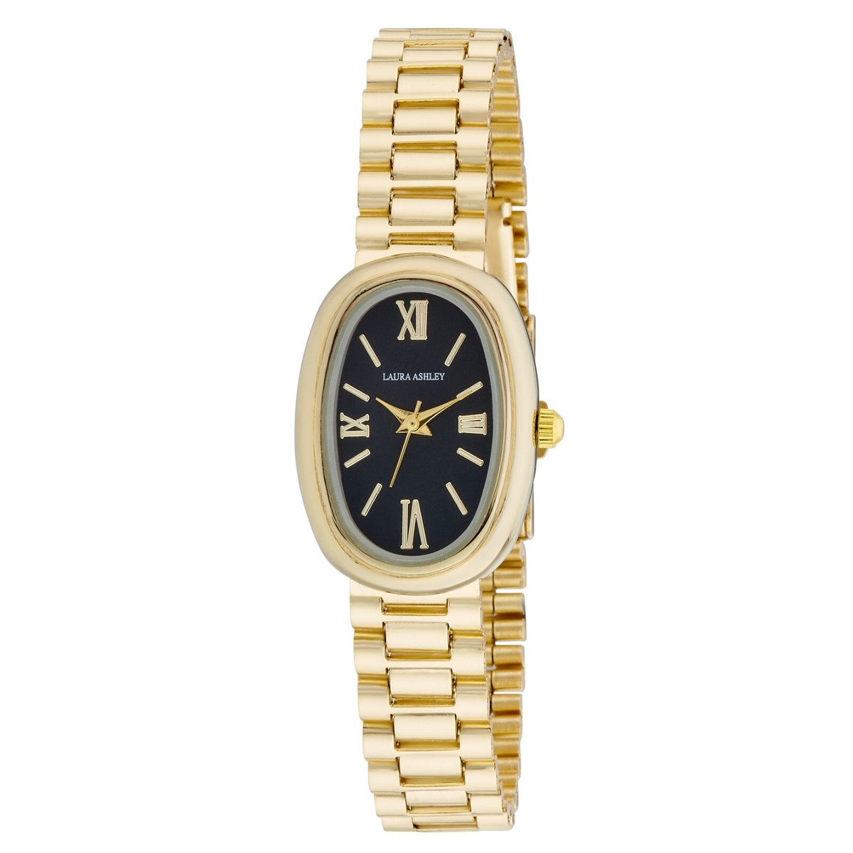 Laura Ashley Women's 22mm Oval Case Rolo Style Bracelet Watch