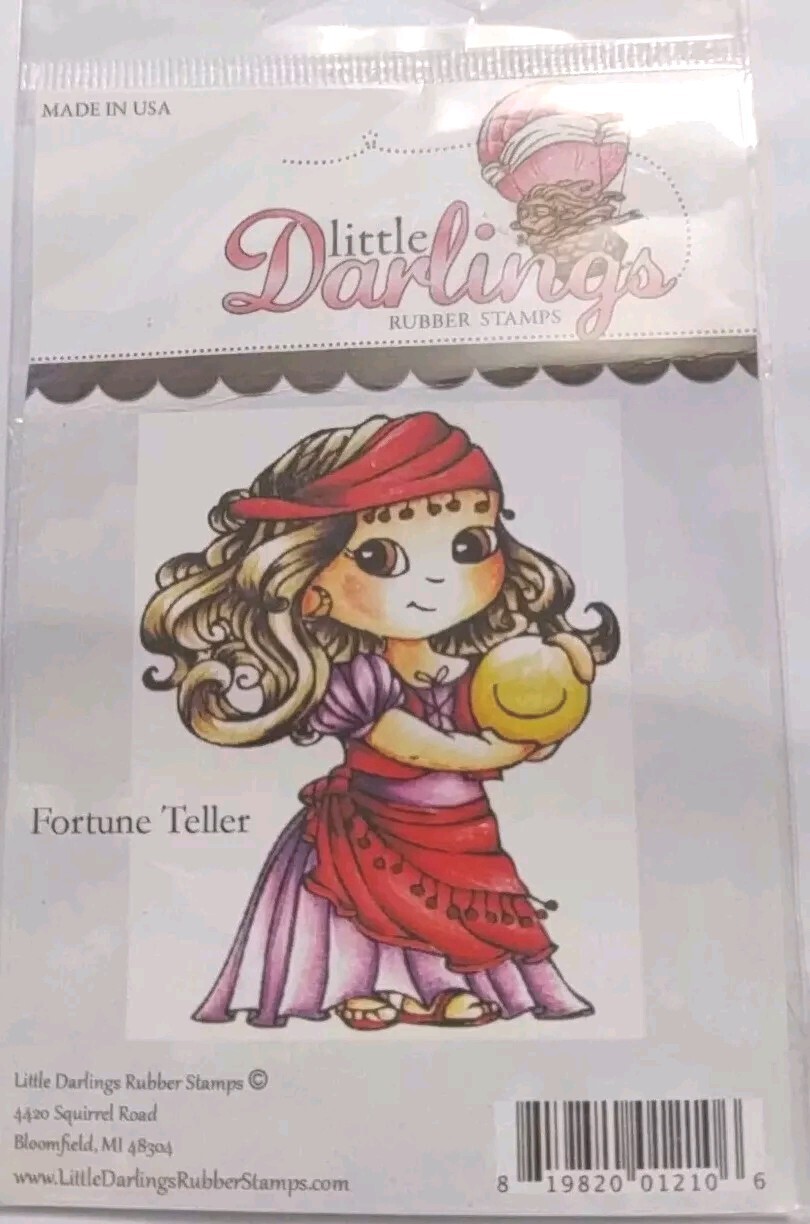 Little Darling's FORTUNE TELLER Rubber Stamp