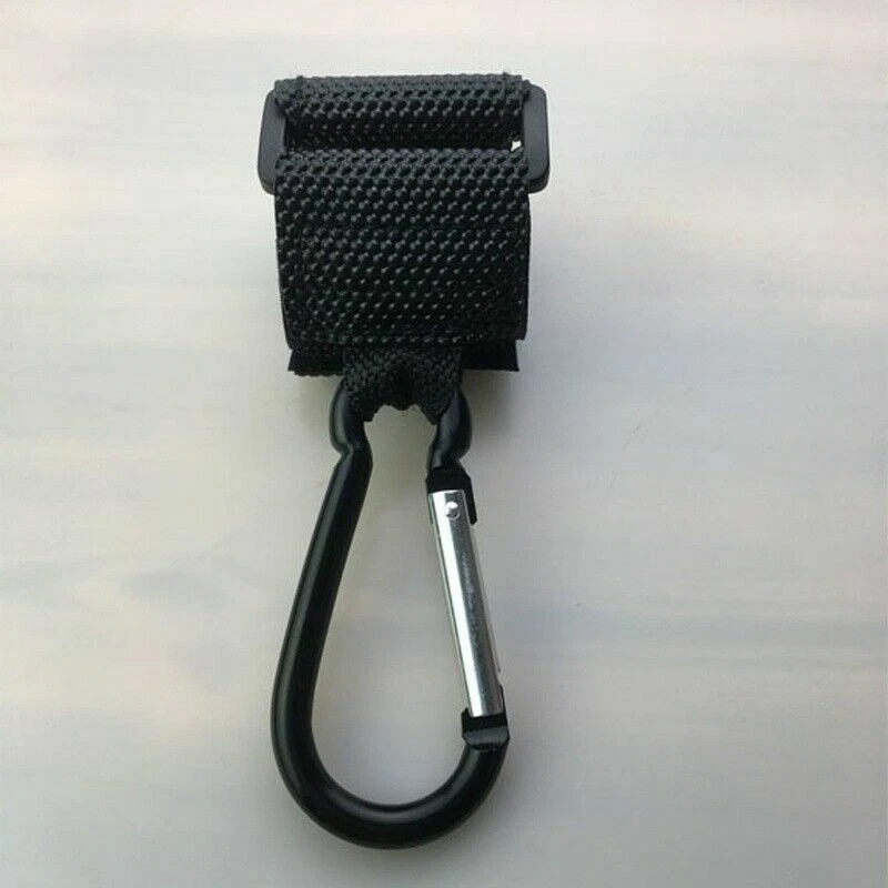 3pz Bambino Passeggino Clip Metallo Buggy Clip Passeggino Gancio Auto Moto Ganci - Immagine 4 di 4