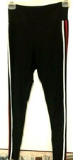 Junior Girls No Boundaries Black With Stripes Stretchy Fitted Pants Size 3/5